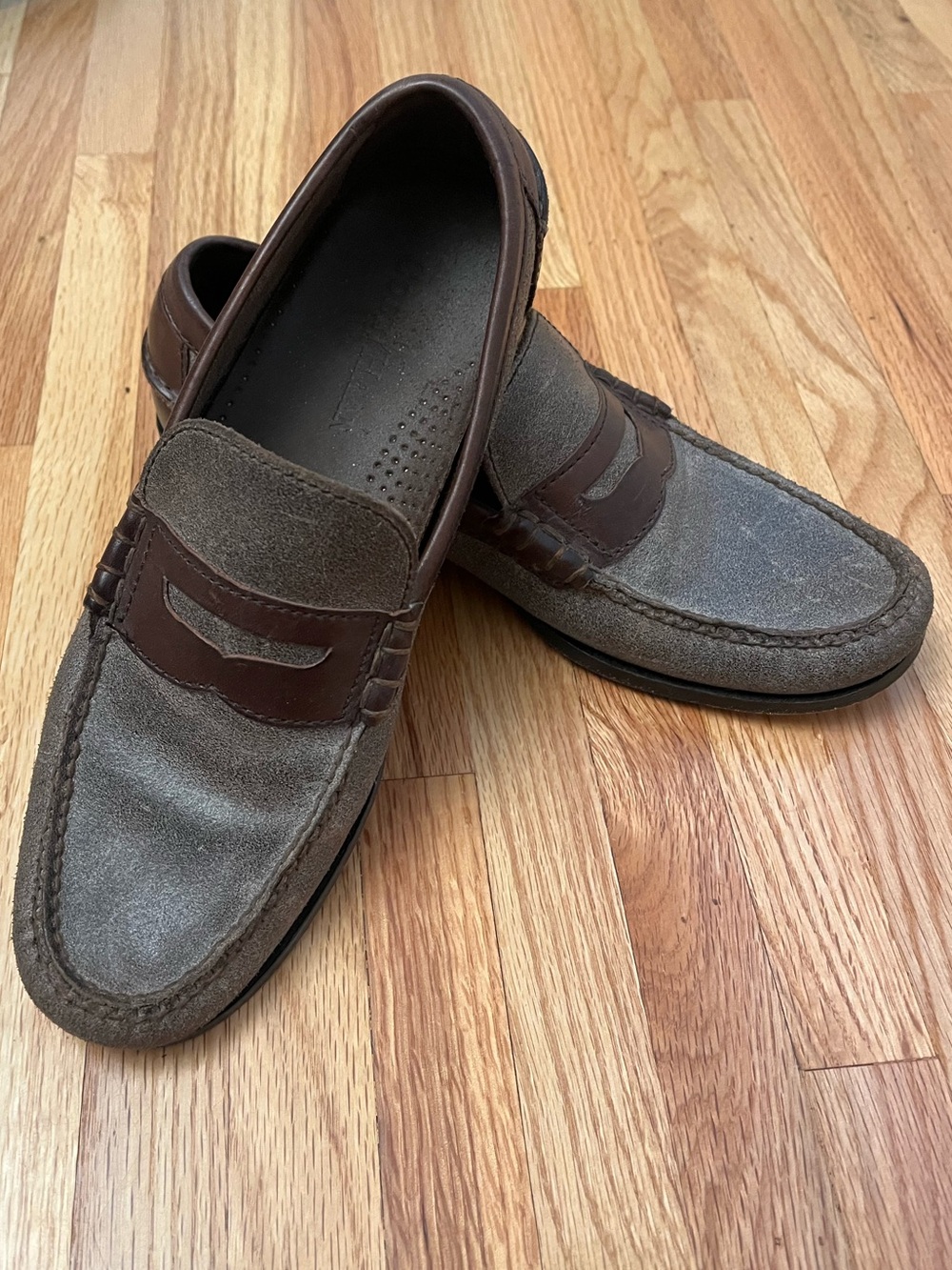 Men's Cole Haan Brown and grey Penny Loafers - Classic Slip-On 7.5/8